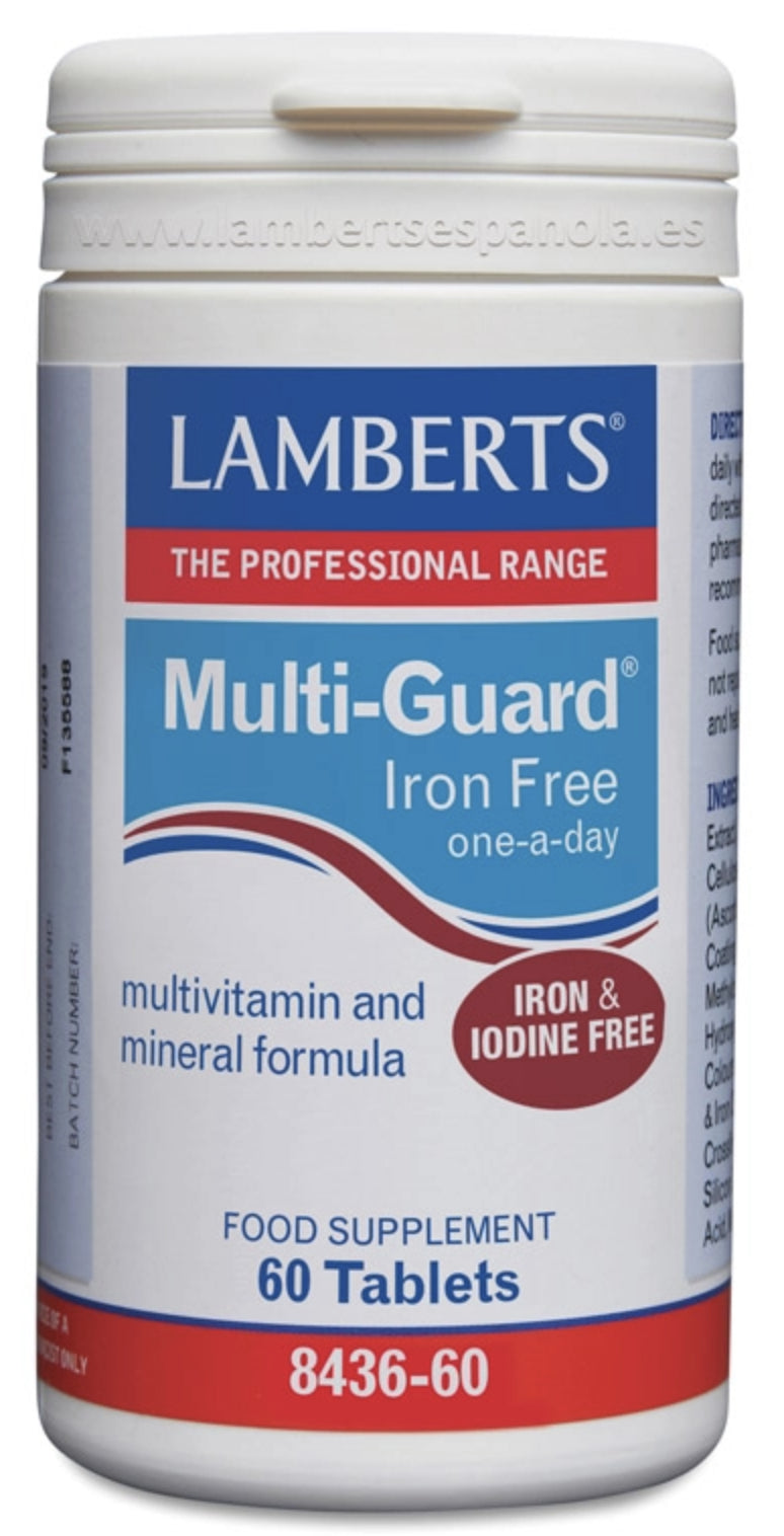 Multiguard - Libre de Hierro y Yodo · Lamberts · 60 comprimidos