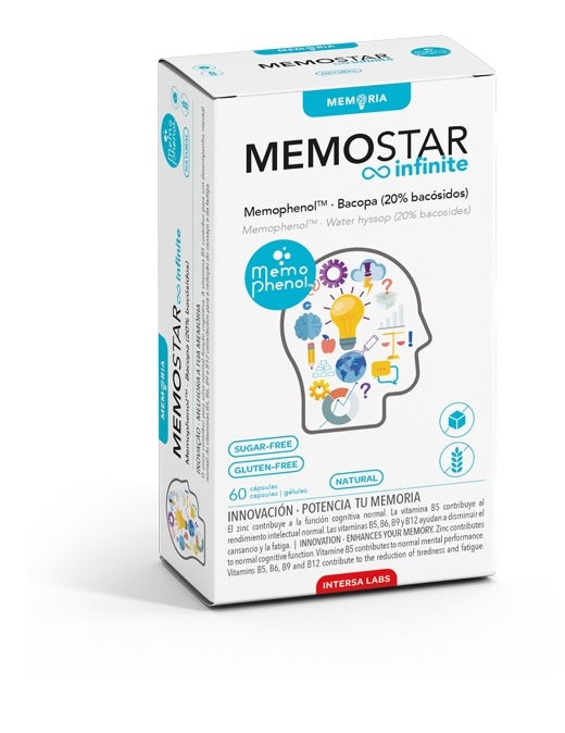 Memostar Infinite · Dieteticos Intersa · 60 cápsulas