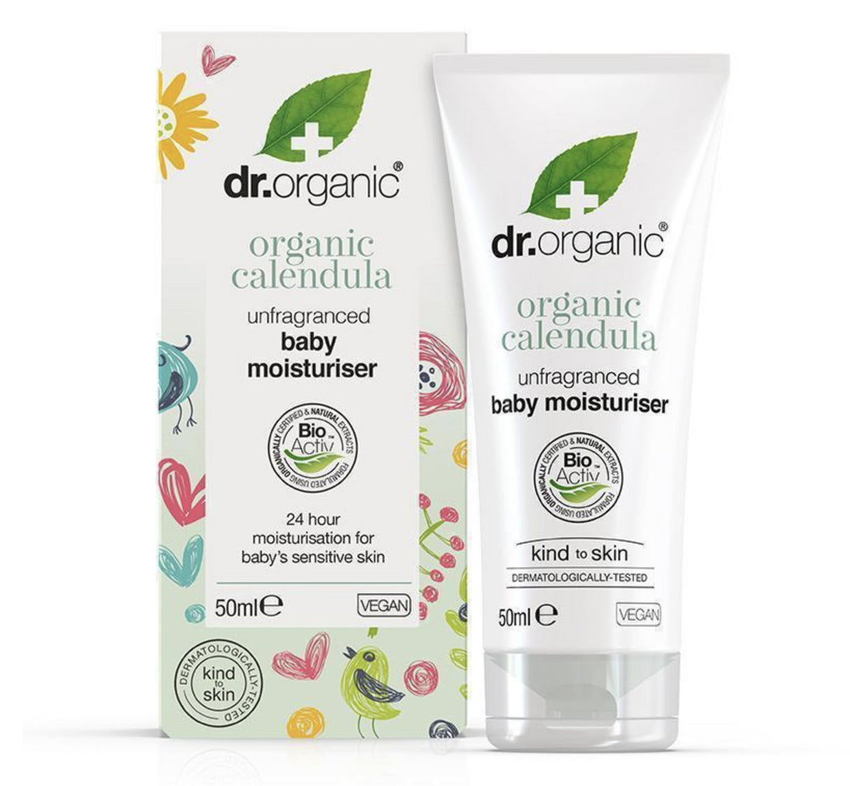 Crema Hidratante para Bebé · Dr. Organic · 50 ml