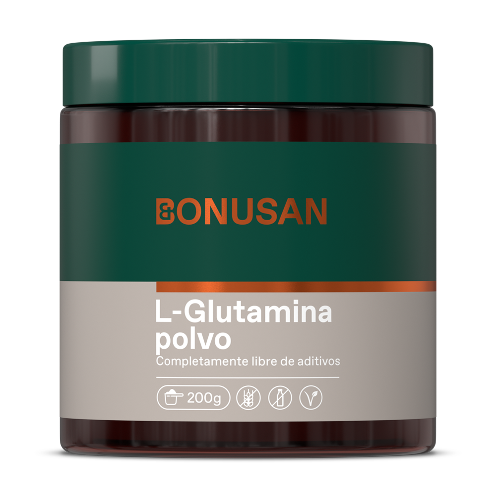 L-Glutamina en Polvo · Bonusan · 200 gramos