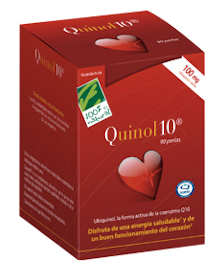 Quinol 10 - 100 mg · 100% Natural · 90 perlas