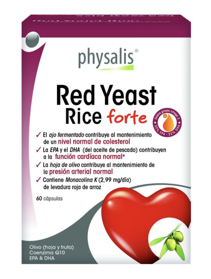 Red Yeast Rice Forte · Physalis · 60 cápsulas