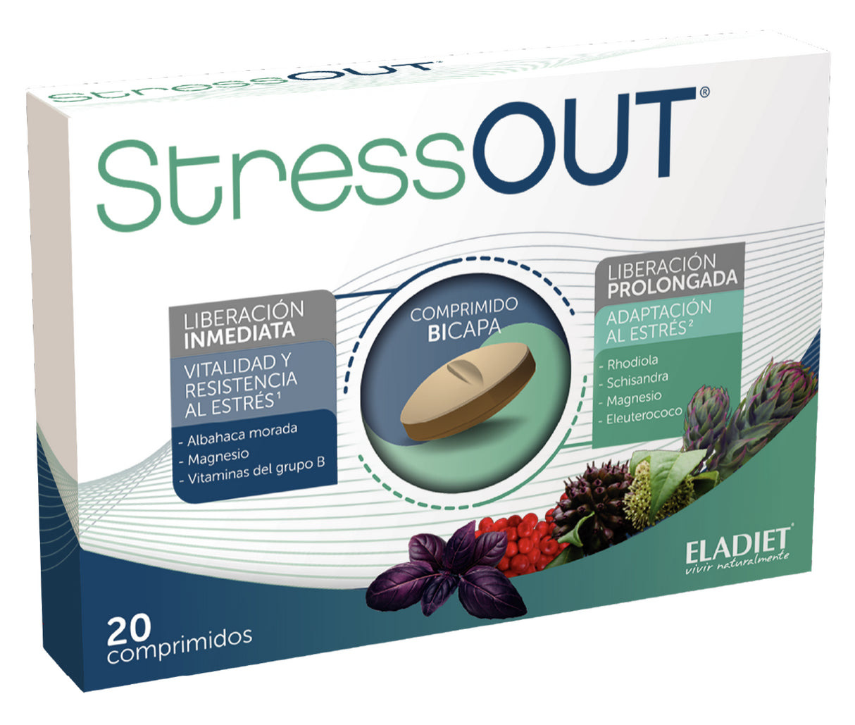 Stress Out · Eladiet · 20 comprimidos