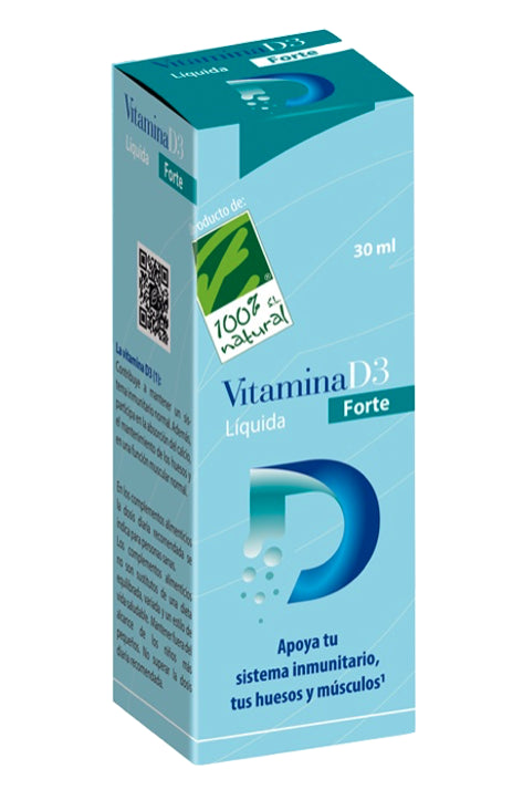 Vitamina D3 Líquida Forte · 100% Natural · 30 ml