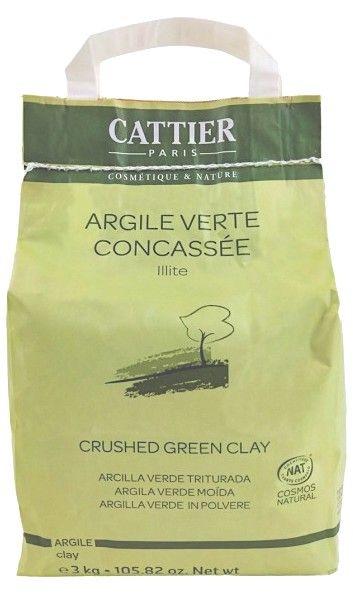 Arcilla Verde Triturada · Cattier · 3 kg