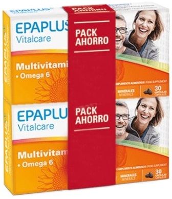 Pack Ahorro Vitalcare Multivitamin Omega 6 · Epaplus · 2x30 cápsulas