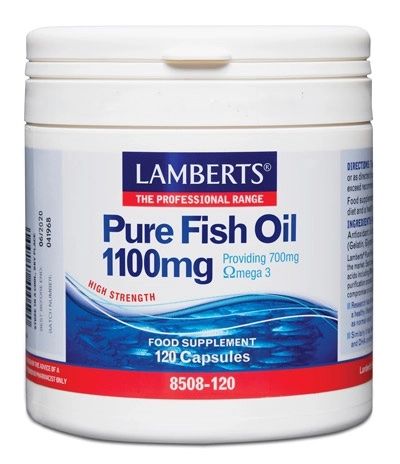 Aceite de Pescado Puro 1.100 mg · Lamberts · 120 perlas