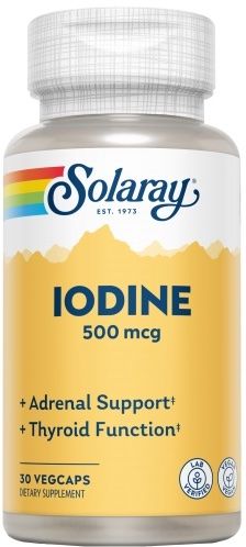 Yodo (Yoduro Potásico) · Solaray · 30 cápsulas