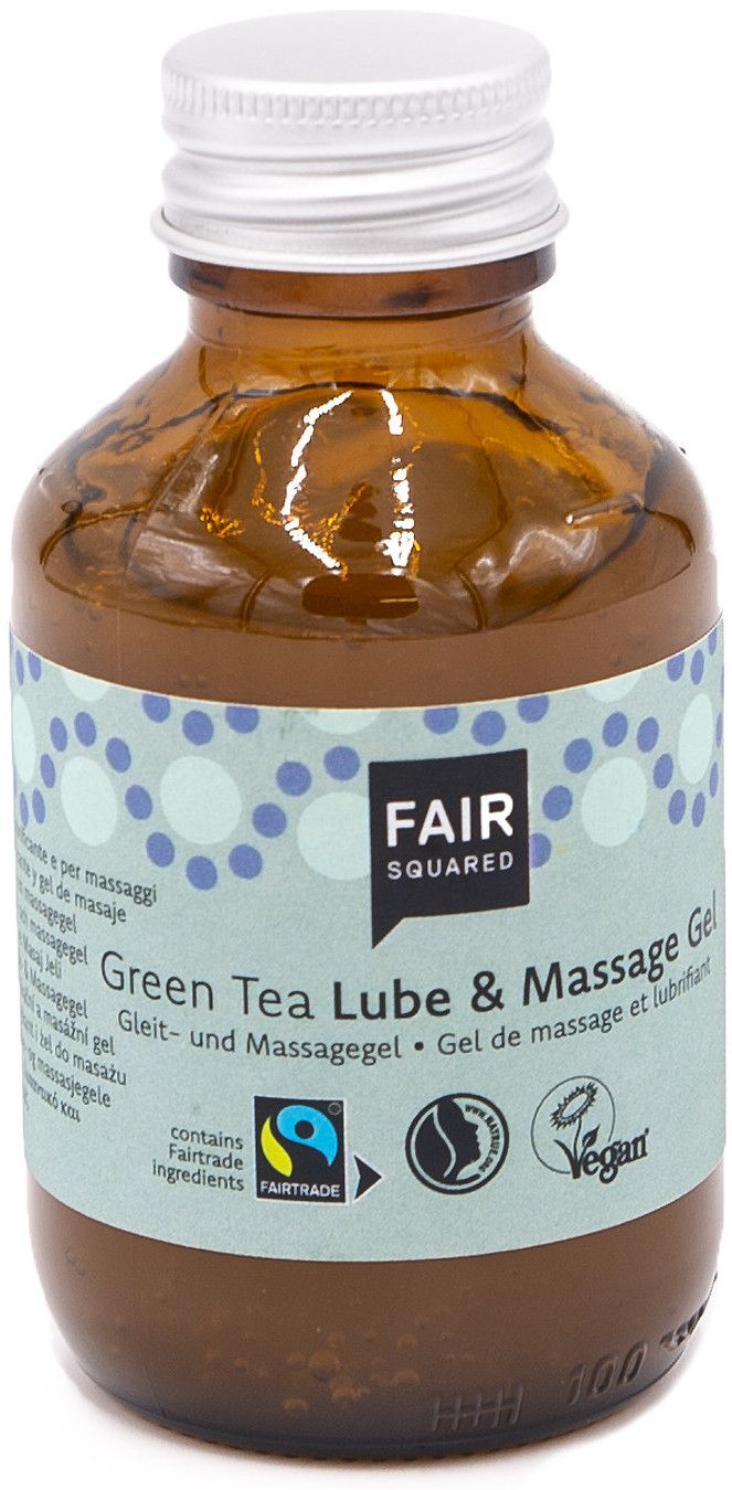 Gel Lubricante Íntimo y Para Masaje de Té Verde · Fair Squared · 100 ml