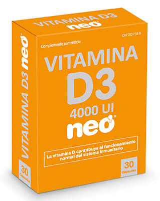 Vitamina D3 4.000 UI · Neo · 30 cápsulas