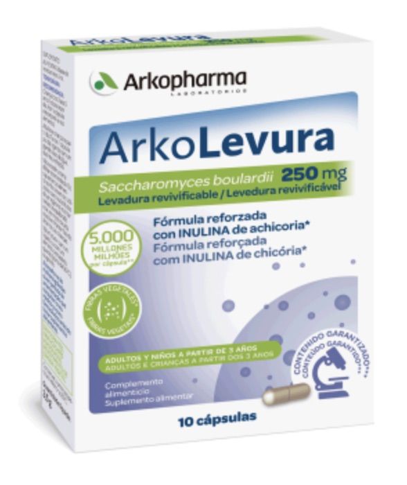 Arko Levura 250 mg · Arkopharma · 10 cápsulas