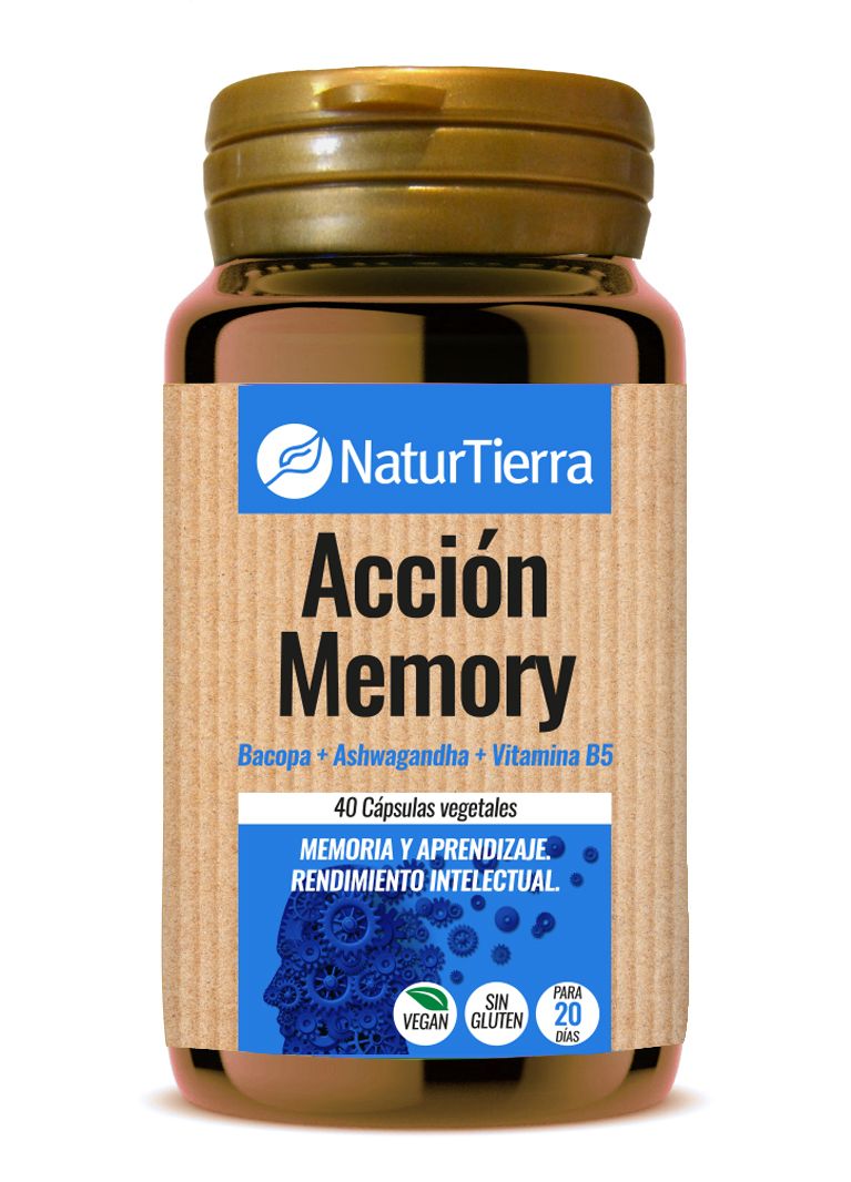 Acción Memory · NaturTierra · 40 cápsulas