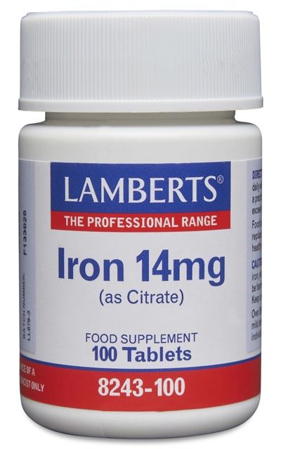 Hierro · Lamberts · 100 comprimidos