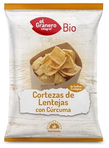 Cortezas de Lentejas con Cúrcuma · El Granero Integral · 65 gramos