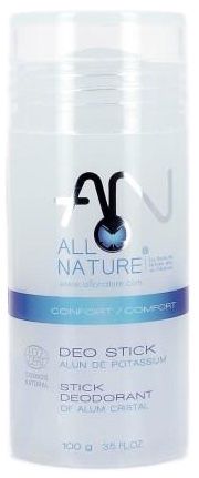 Desodorante Piedra de Alumbre en Stick · Allo Nature · 100 gramos