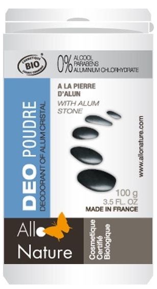 Desodorante de Alumbre en Polvo · Allo Nature · 100 gramos