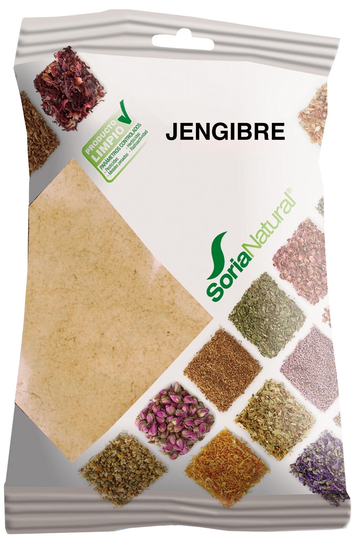 Jengibre en Bolsa · Soria Natural · 75 gramos