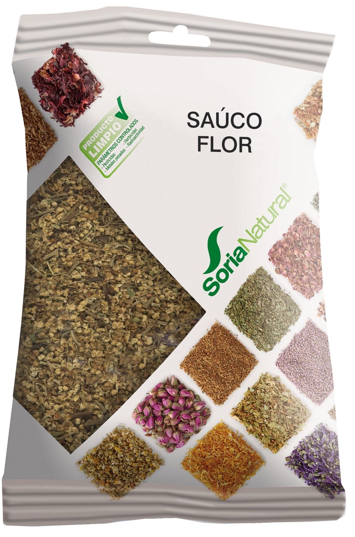 Flor de Saúco en Bolsa · Soria Natural · 40 gramos