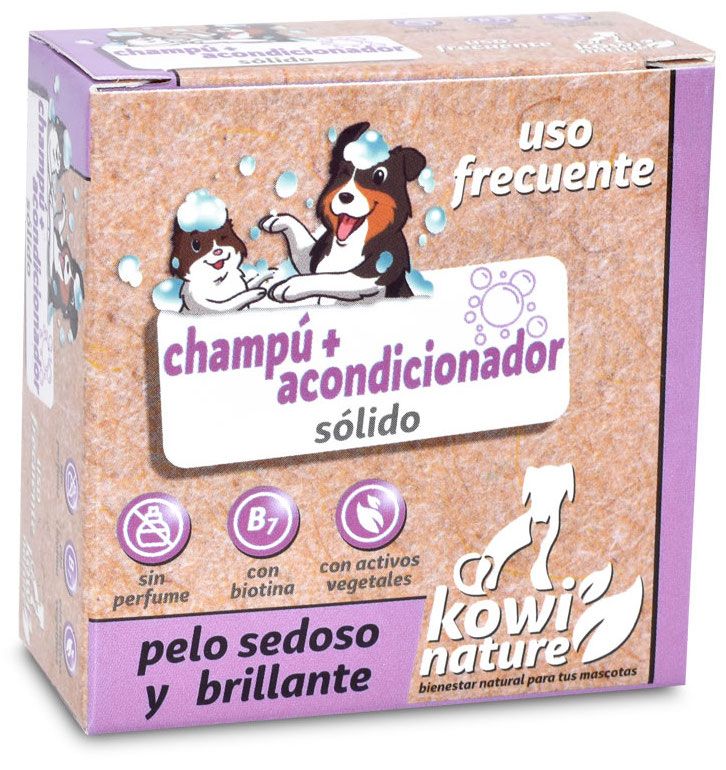 Champú + Acondicionador Sólido · Kowi Nature · 70 gramos