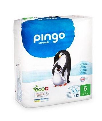 Pañales Ecológicos Talla 6 XL · Pingo · 32 unidades