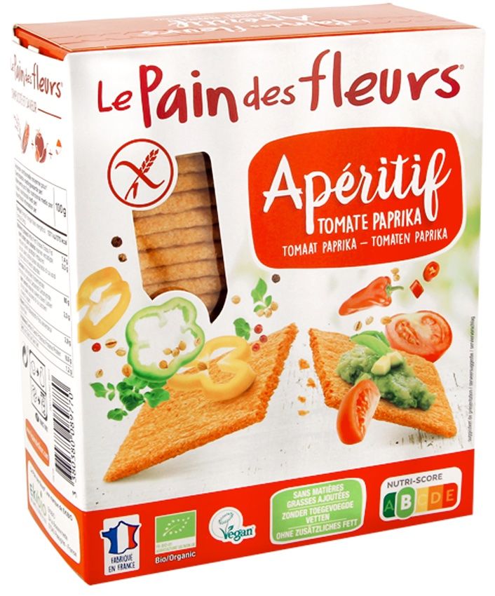 Tostadas Crujientes Ecológicas de Tomate Paprika · Le Pain des Fleurs · 150 gramos