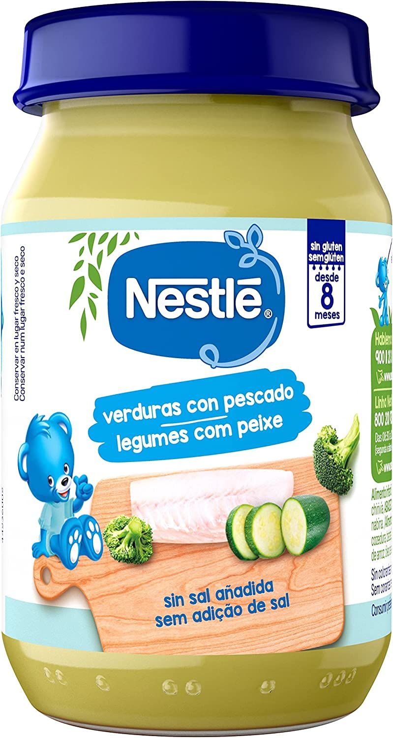 Tarrito de Puré de Verduras con Pescado · Nestlé · 190 gramos