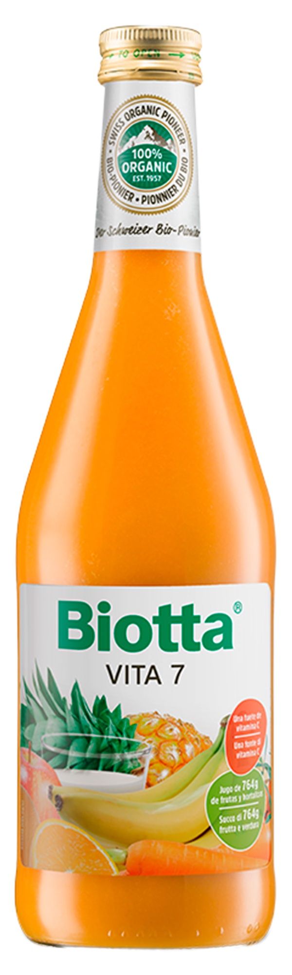 Jugo Frutas y Verduras Vita 7 · Biotta · 500 ml