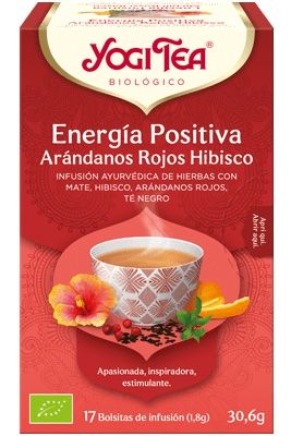 Energía Positiva Arándanos Rojos Hibisco · Yogi Tea · 17 filtros