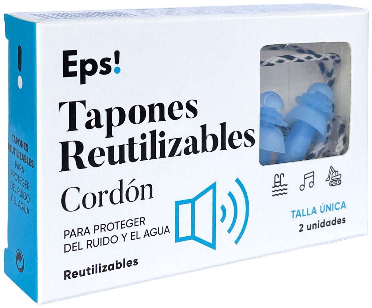 Tapones Reutilizables con Cordón · Eps! · 2 unidades