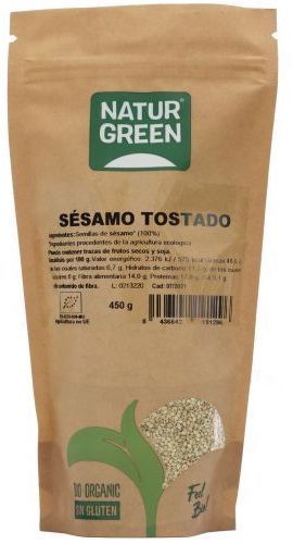 Semillas de Sésamo Tostado Bio · Naturgreen · 450 gramos