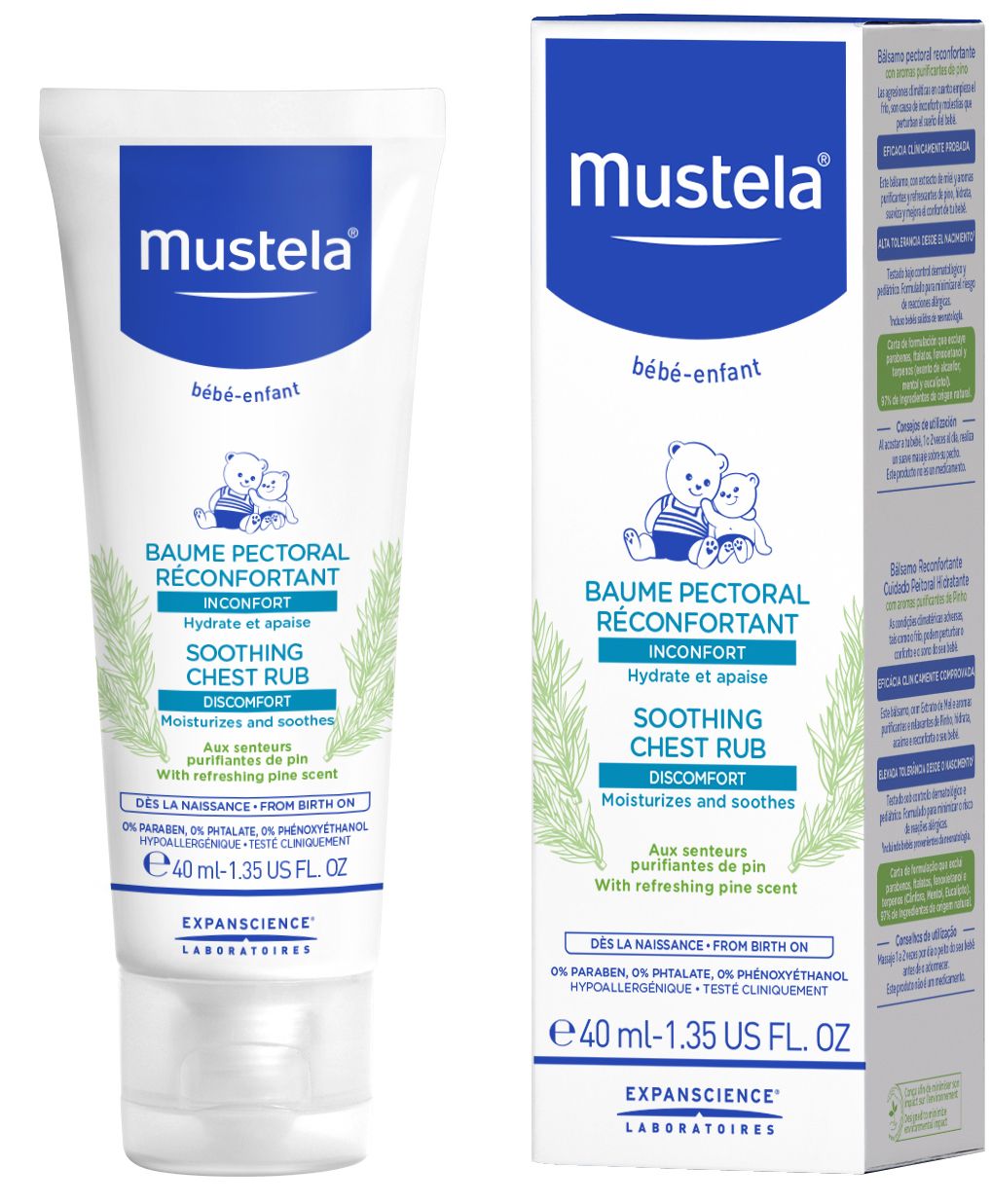 Bálsamo Pectoral Reconfortante · Mustela · 40 ml
