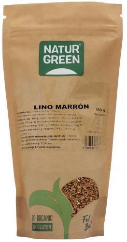 Semillas de Lino Marrón · Naturgreen · 500 gramos