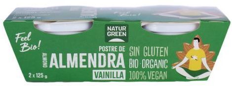 Postre de Almendra con Vainilla Bio Naturgreen 2x125 gramos