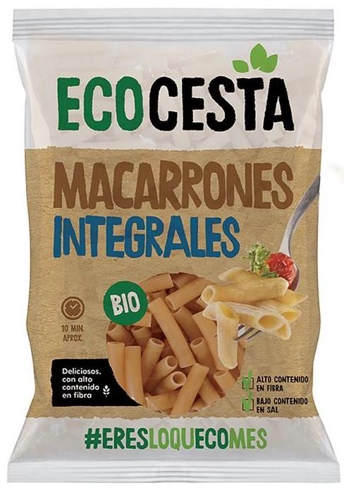 Macarrones Integrales Bio · Ecocesta · 500 gramos