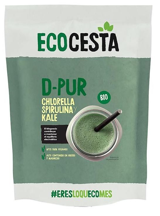 D-Pur (Chlorella, Spirulina y Kale) Bio · Ecocesta · 175 gramos