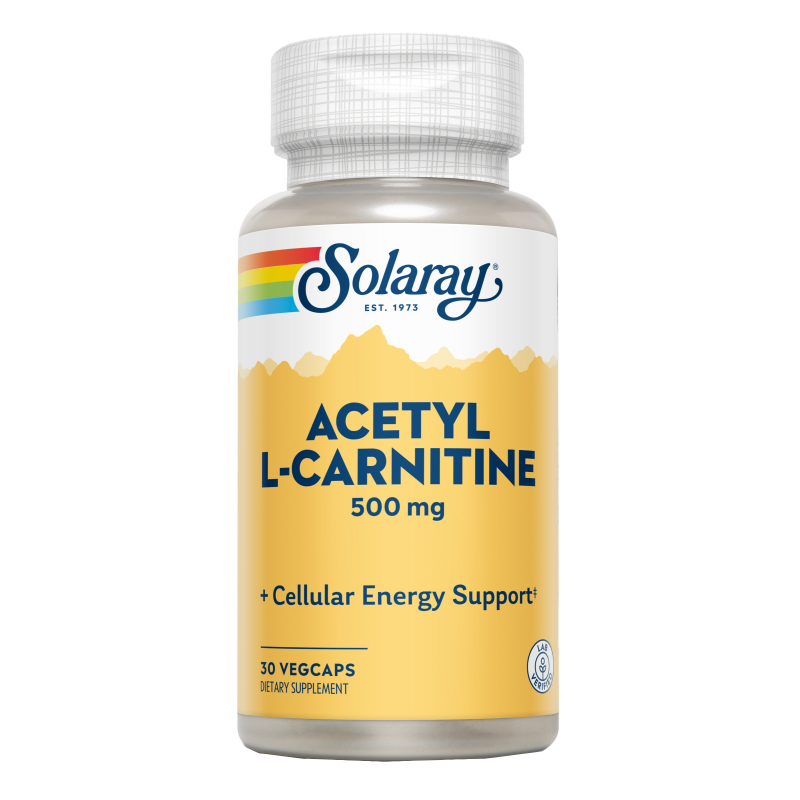 L-Acetil L-Carnitina 500 mg · Solaray · 30 cápsulas