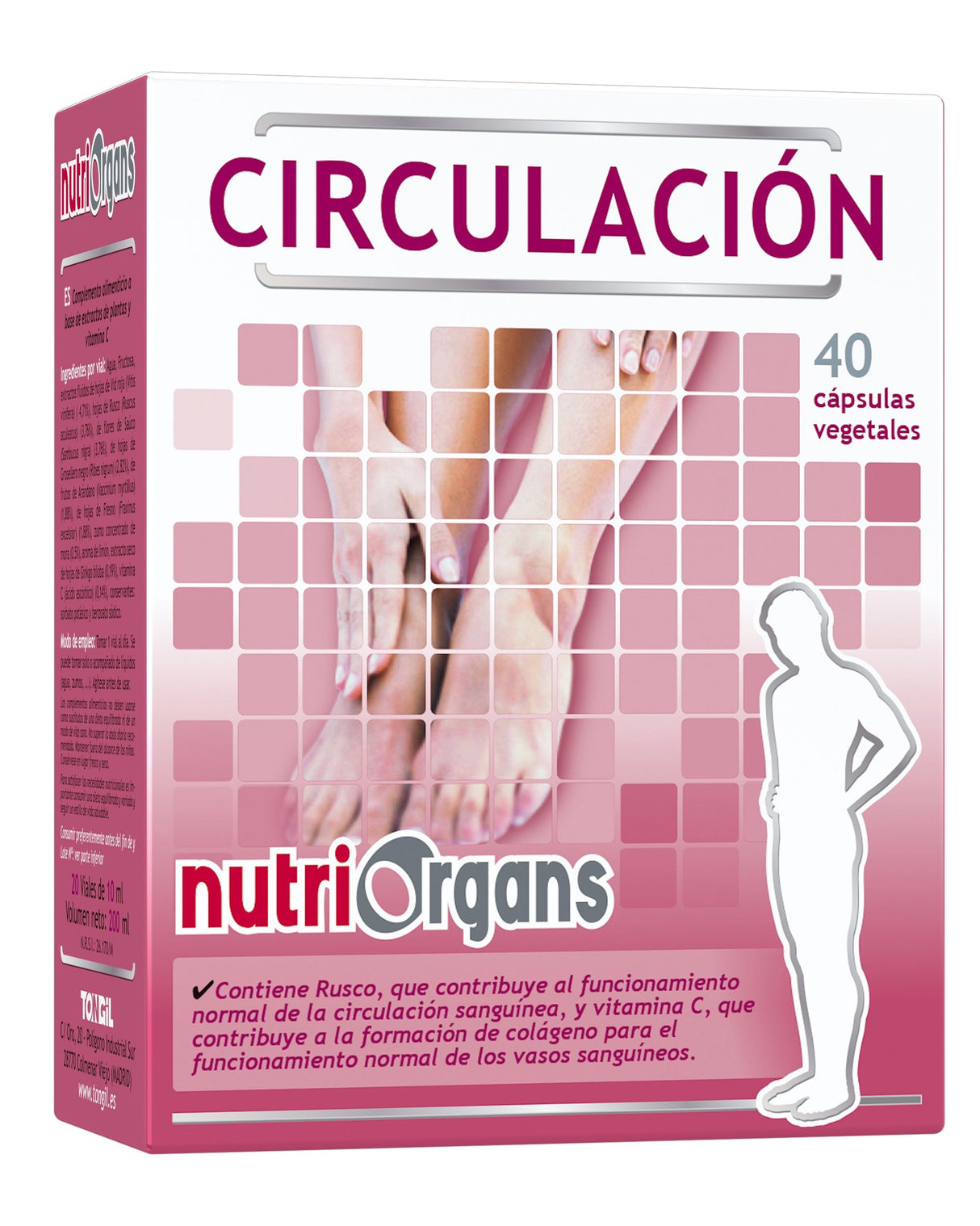 Nutriorgans Circulación · Tongil · 40 cápsulas