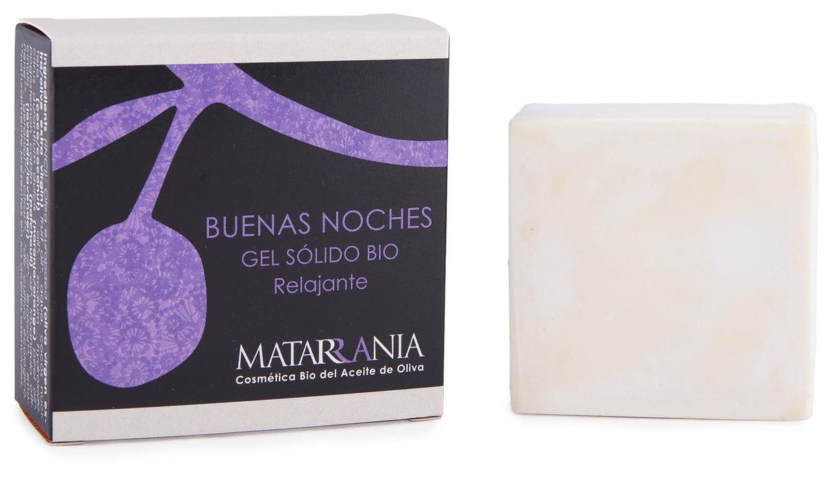 Gel de Ducha Sólido Relajante Buenas Noches · Matarrania · 120 ml