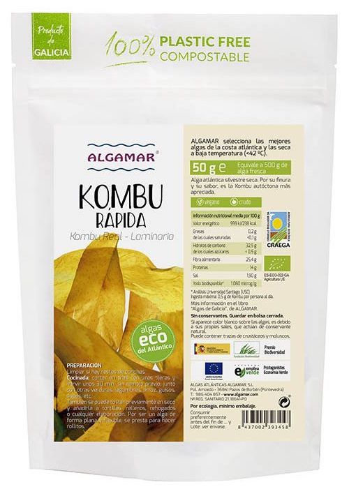 Alga Kombu Rápida · Algamar · 50 gramos