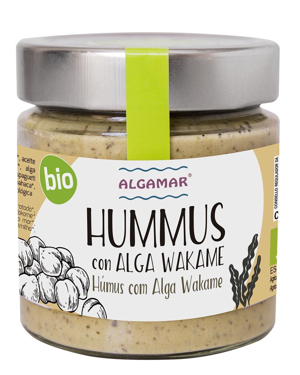 Hummus con Alga Wakame · Algamar · 100 gramos