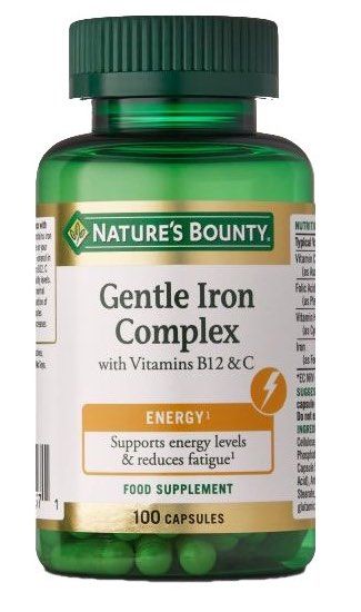 Hierro Gentle Complex · Nature's Bounty · 100 cápsulas