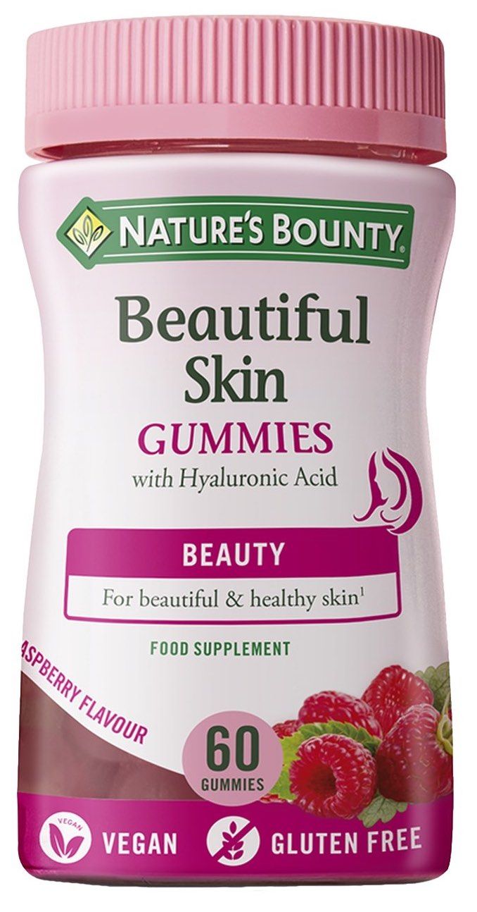 Beautiful Skin con Ácido Hialurónico · Nature's Bounty · 60 gummies