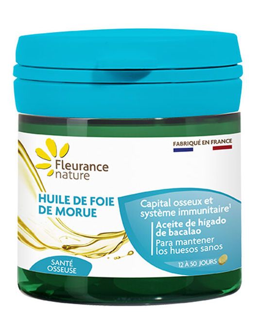 Aceite de Hígado de Bacalao · Fleurance Nature · 50 cápsulas