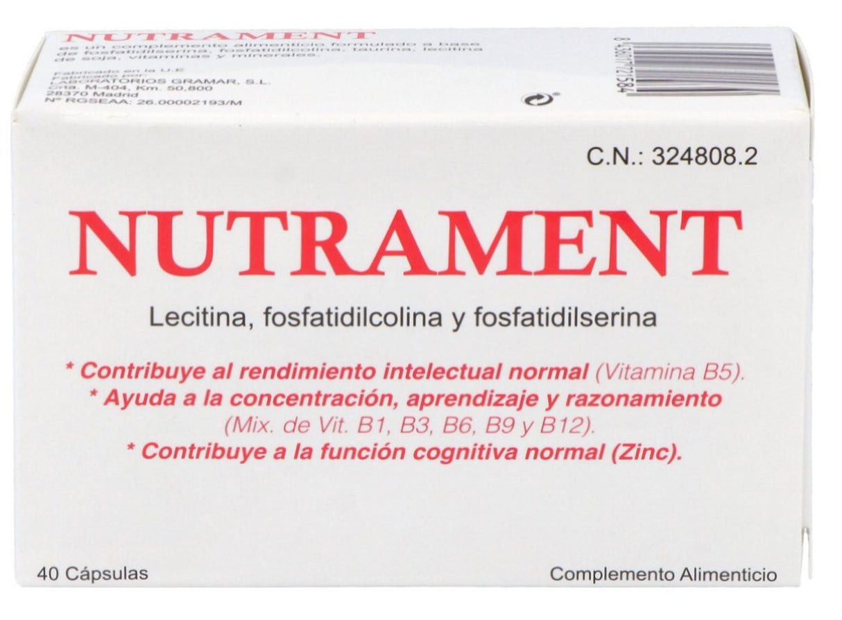 Nutrament · Pharma OTC · 40 cápsulas