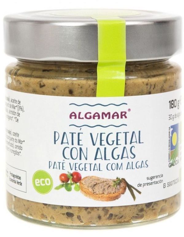 Paté Vegetal con Algas · Algamar · 180 gramos