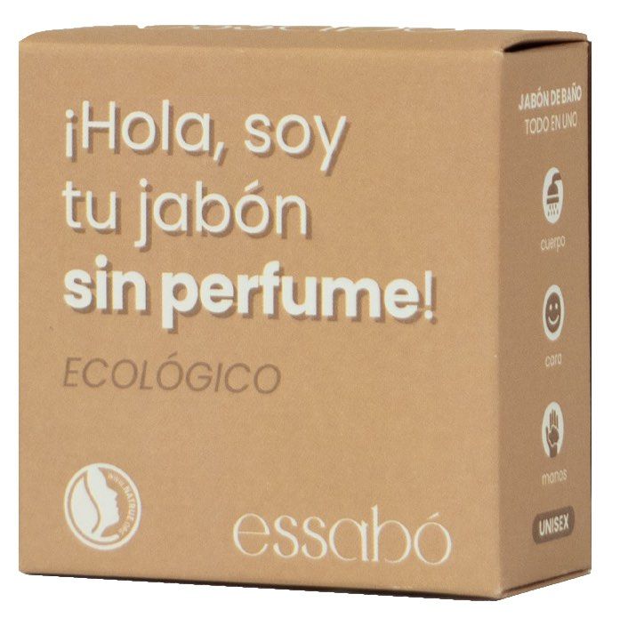 Pastilla de Jabón Sin Perfume Bio · Essabó · 120 gramos