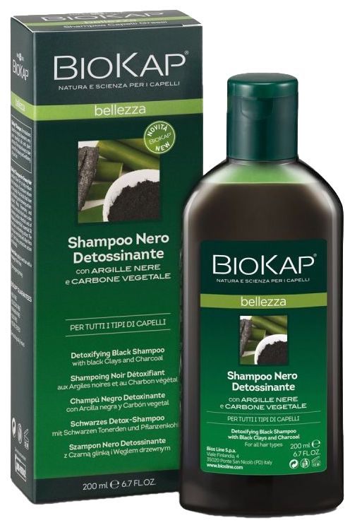 Champú Negro Detoxinante · Biokap · 200 ml