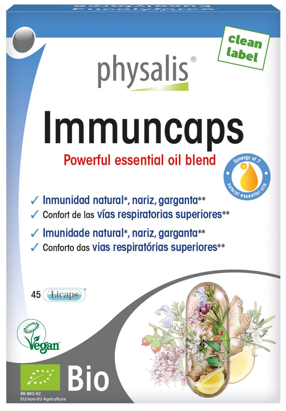 Immuncaps Bio · Physalis · 45 cápsulas
