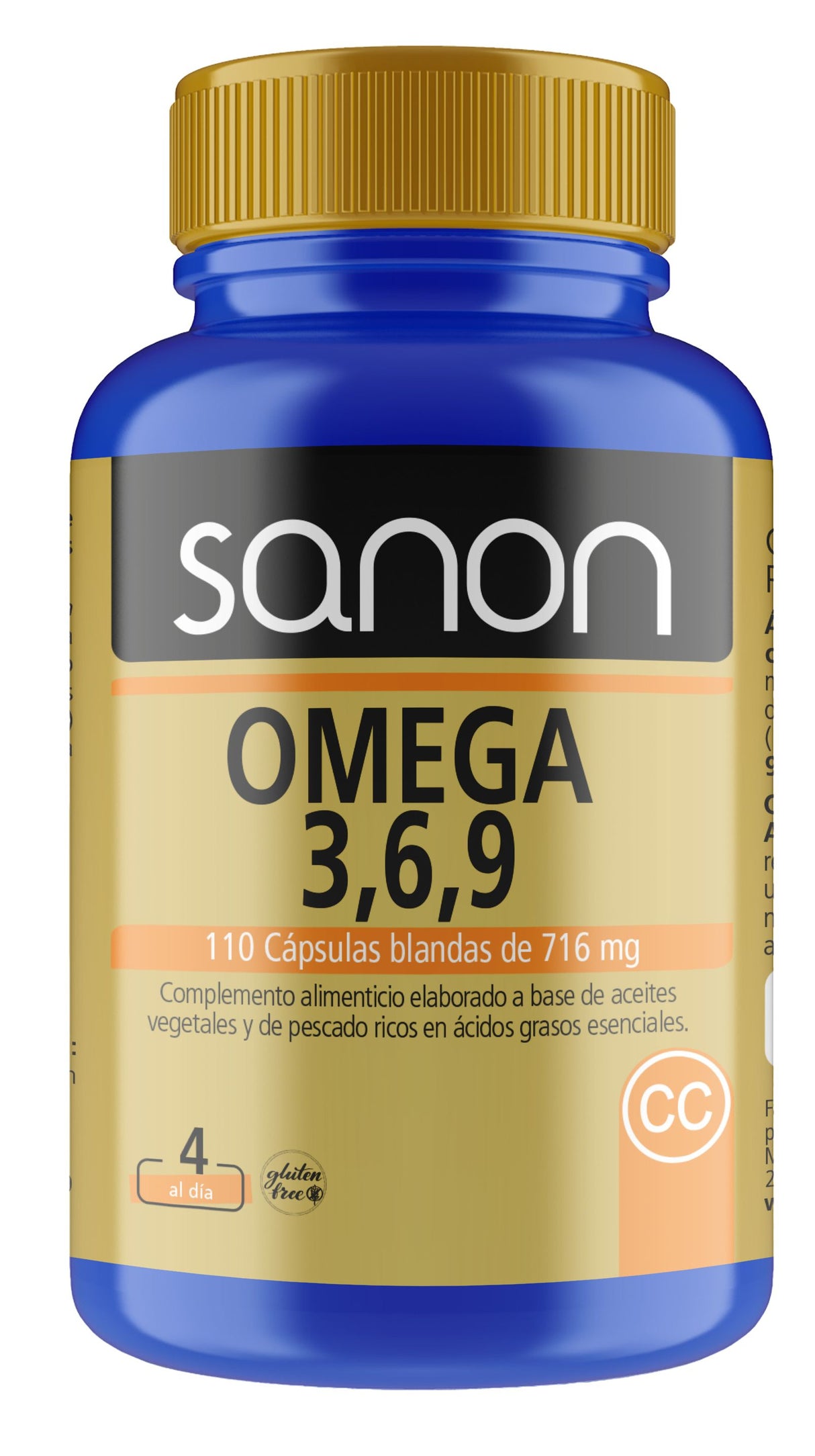 Omega 3-6-9 · Sanon · 110 cápsulas