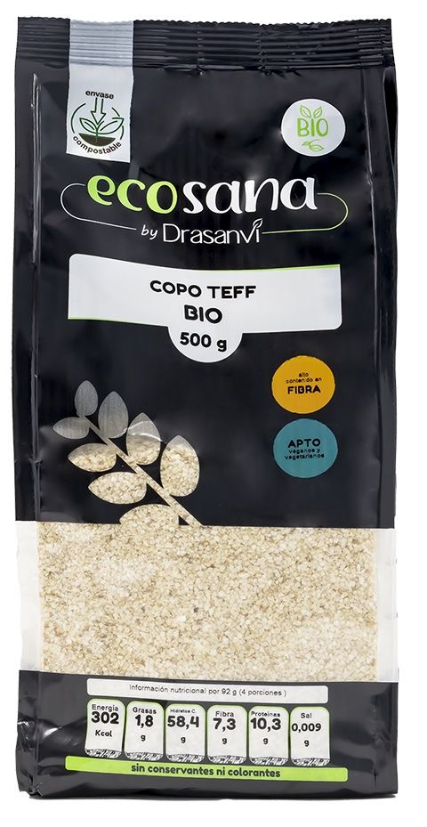 Copos Teff Bio · Ecosana · 500 gramos